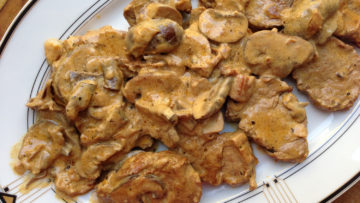 recept za meso s gljivama